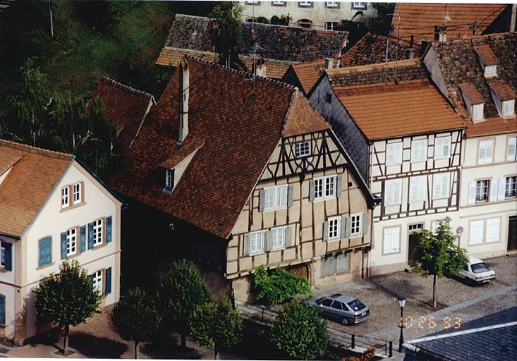 Vue d'ensemble depuis la tour de croisée de l'église abbatiale.