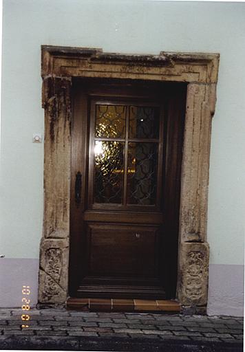 Maison, 3, impasse Weisskirch, vue de la porte.