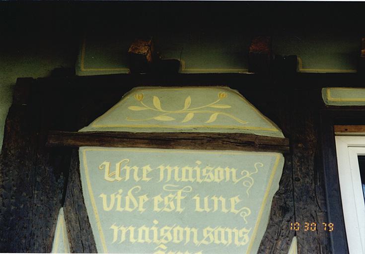 Détail du pan de bois.