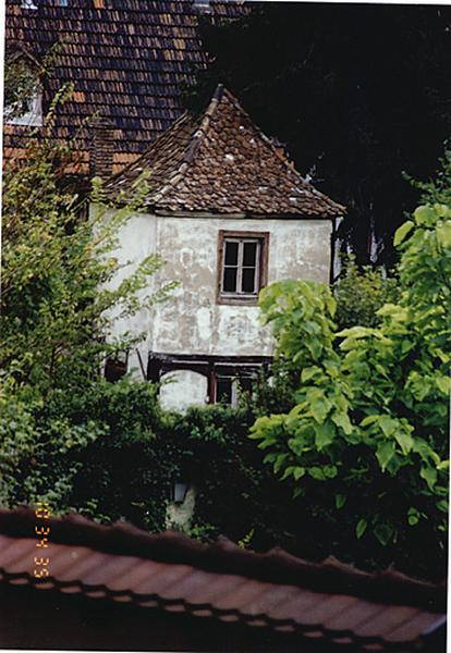 Vue du pavillon de jardin situé dans l'actuelle propriété du 33, rue de la Laine, 18e ou 1er tiers du 19e siècle.