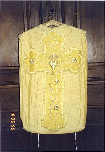 Chasuble, vue du dos.