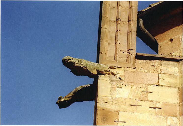 Gargouilles du contrefort sud-ouest du bras sud du transept.