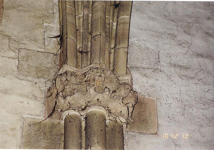 Transept, chapiteau figuré de la pile sud-est de la croisée.