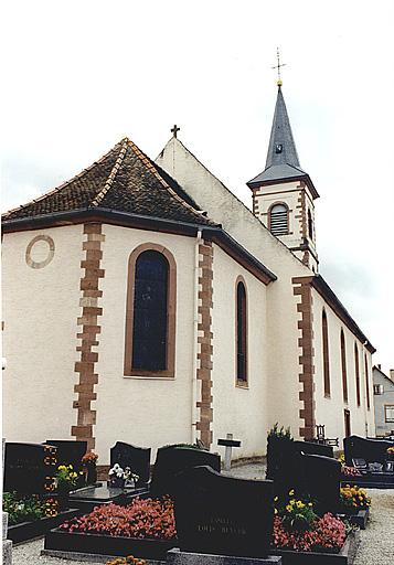 Le choeur et l'élévation nord de la nef.