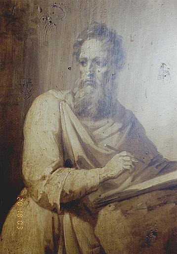 Saint Luc, détail.