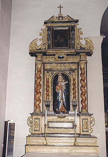 Retable de la Vierge, vue d'ensemble.