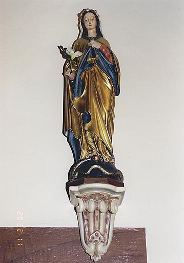 Vue d'une statue : Immaculée Conception.