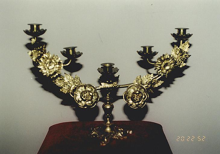 Vue d'un chandelier.
