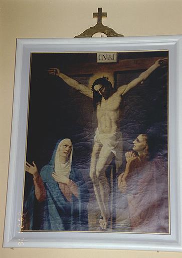 Vue du chemin de croix : station 12, la Crucifixion.