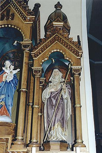 Retable nord : statue de sainte Odile.