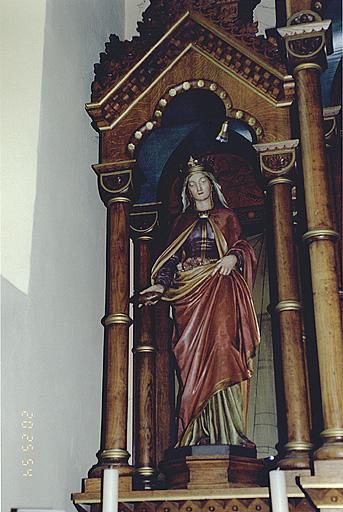 Retable nord : statue de sainte Elisabeth de Hongrie.