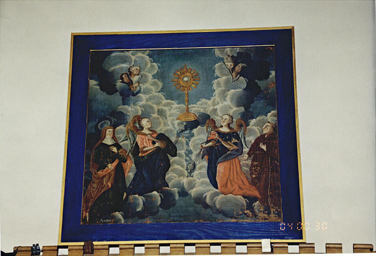 Tableau : Adoration du saint sacrement