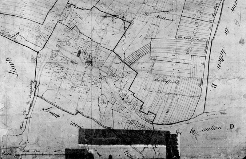 Cadastre Napoléonien, section du village.