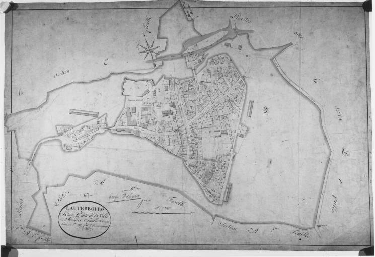 Cadastre Napoléonien : section E, dite de la ville.
