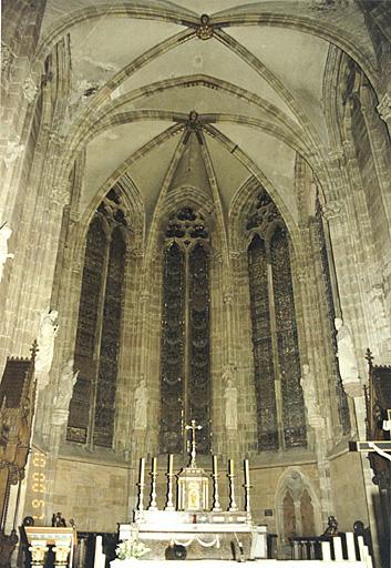 Vue du choeur depuis l'ouest.