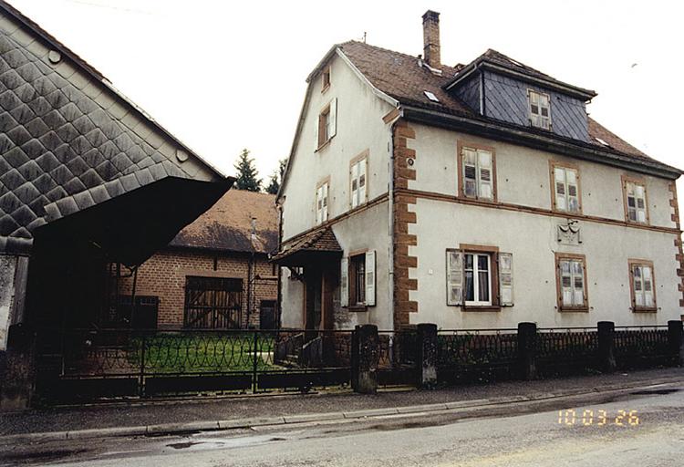 Vue de l'ancienne ferme, 9 rue de Woerth.