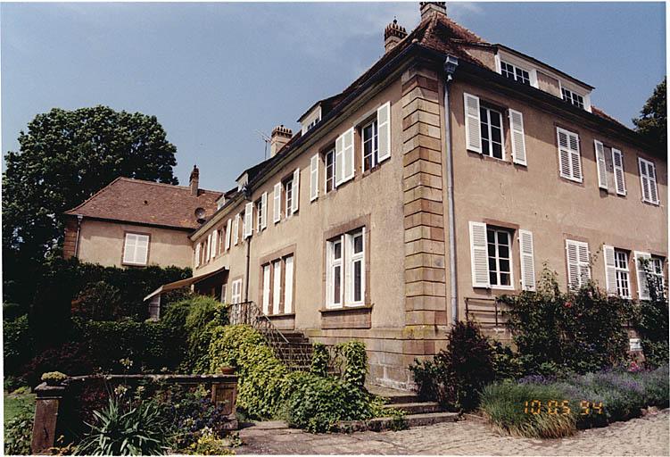 Elévation arrière de la maison de 1733, remaniée et agrandie par Berst en 1910.