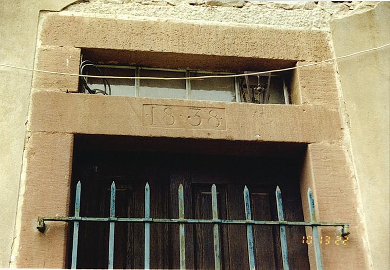 Ancienne maison forestière de Welschtahl. Détail de la porte d'entrée.