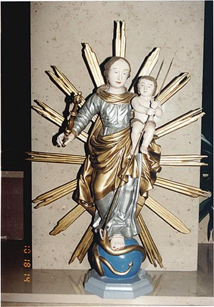 Statue de procession : Vierge à l'Enfant