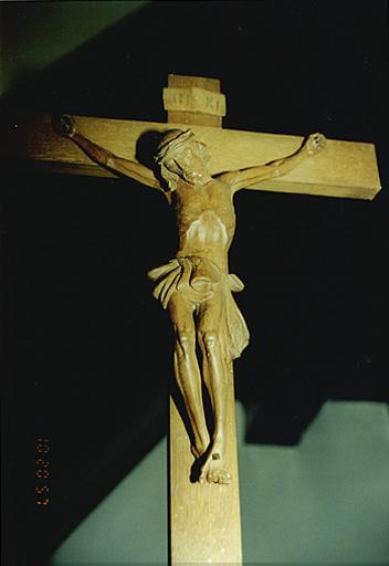 Détail du Christ de la croix d'autel.