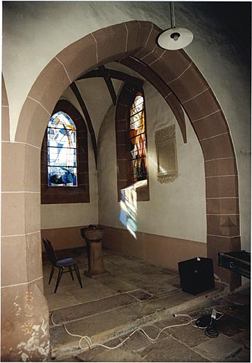 Vue de l'ancienne chapelle depuis la nef.