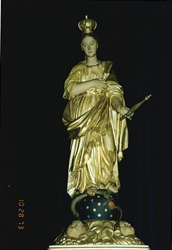 Statue de procession : Vierge de l'Immaculée Conception