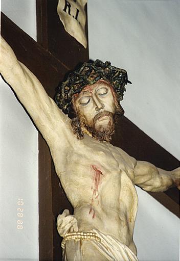 Détail du buste du Christ.