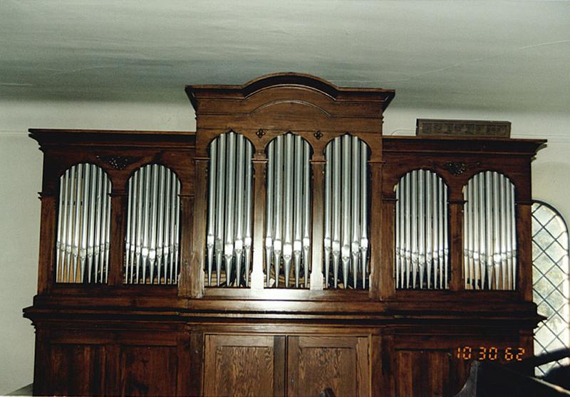 Buffet d'orgue de Frédéric Haerpfer, 1919, instrument d'Alfred Kern.