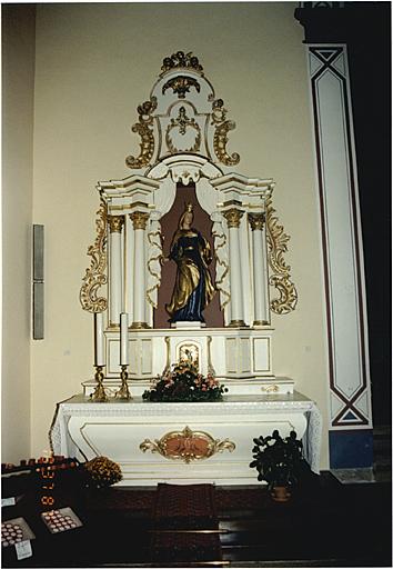 Vue d'ensemble de l'autel de la Vierge. - © Région Alsace - Inventaire général