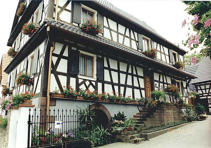 Elévation du logis sur cour.