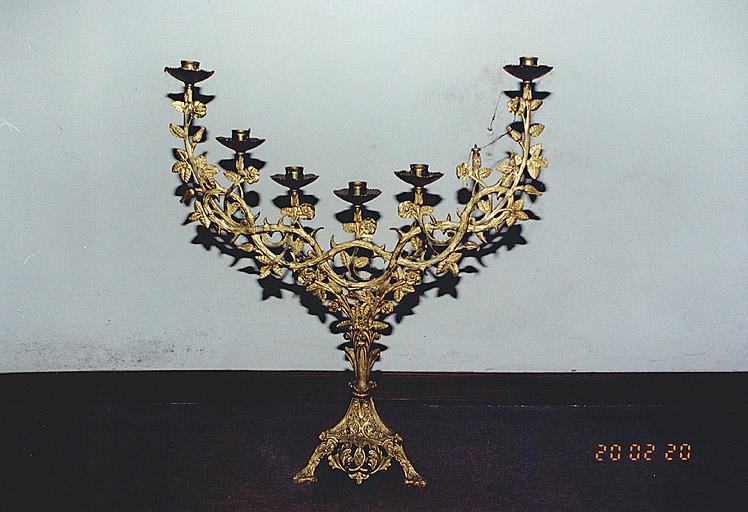 Vue d'un chandelier.