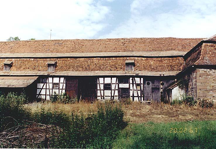 La ferme, élévation ouest.