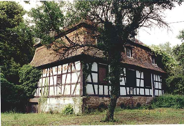 Bâtiment du laboratoire, élévation postérieure.