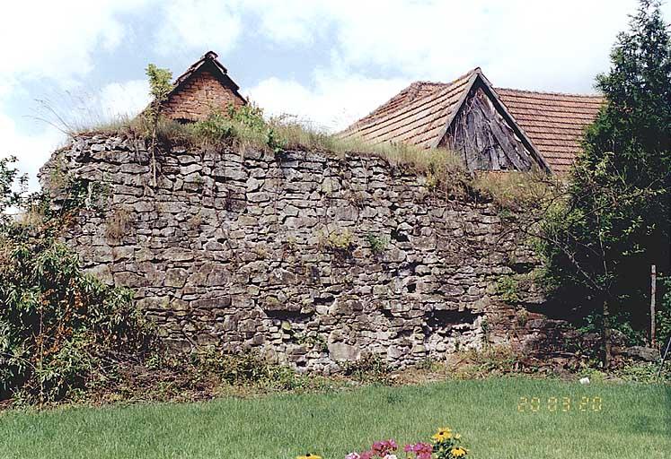 Vestige du mur d'enceinte ouest, rue des Crapauds.