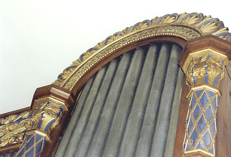 Grand orgue, détail d'une tourelle.