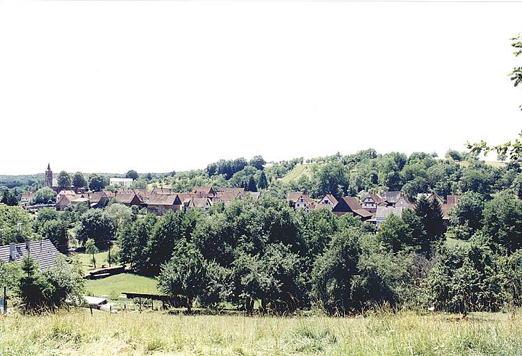 Partie nord de l'agglomération, vue de l'est.