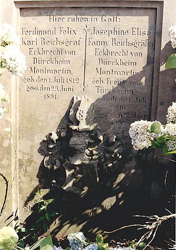 Tombeau de Ferdinand et de Fanny Eckbrecht de Durckheim-Montmartin
