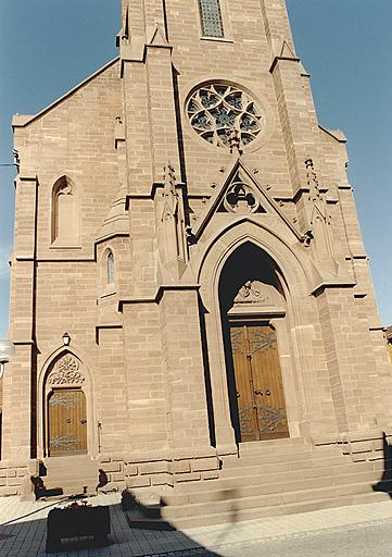 Elévation antérieure, partie inférieure.