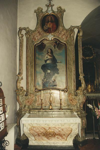 Autel-retable secondaire de la Vierge (nord).