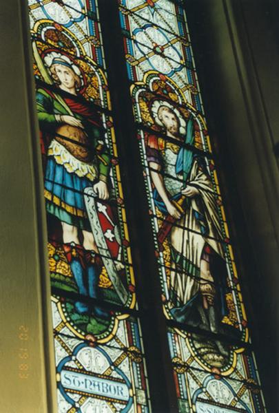 Verrière : saint Nabor et saint Symphorien, par F. X. Zettler de Munich, 1895.
