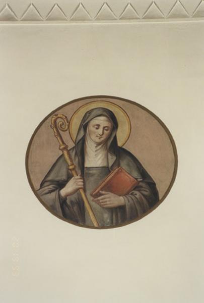 Peinture monumentale : sainte Richarde, 4e quart du 19e siècle.
