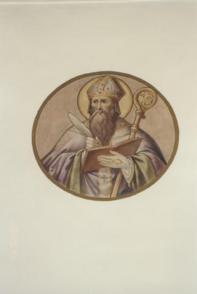 Peinture monumentale : saint Amand, 4e quart du 19e siècle.