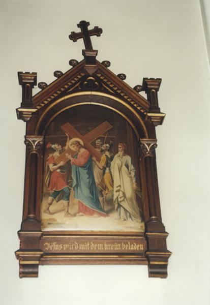 Chemin de croix : station 2, par L. Chovet et L. Beau de Paris, 4e quart du 19e siècle.