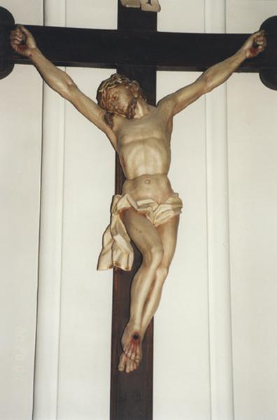 Croix : Christ en croix, détail du Christ.