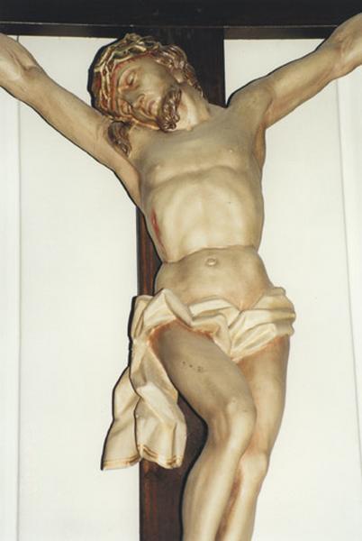 Croix : Christ en croix, détail du Christ.