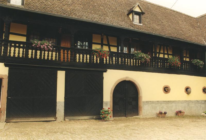 Cellier, élévation sur cour.