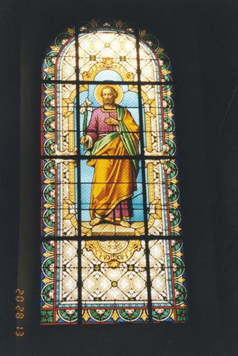 Verrière : saint Joseph, par H. C. Burckhardt, 1879.