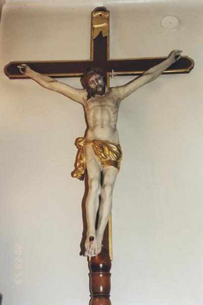 Croix de sacristie : Christ en croix, 1ère moitié du 19e siècle.