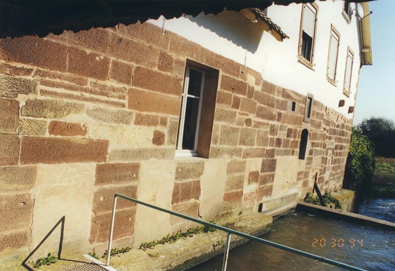 Elévation du moulin et du logis sur la Zorn.