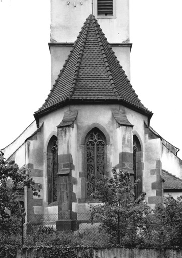 Vue partielle vers l'ouest du choeur.